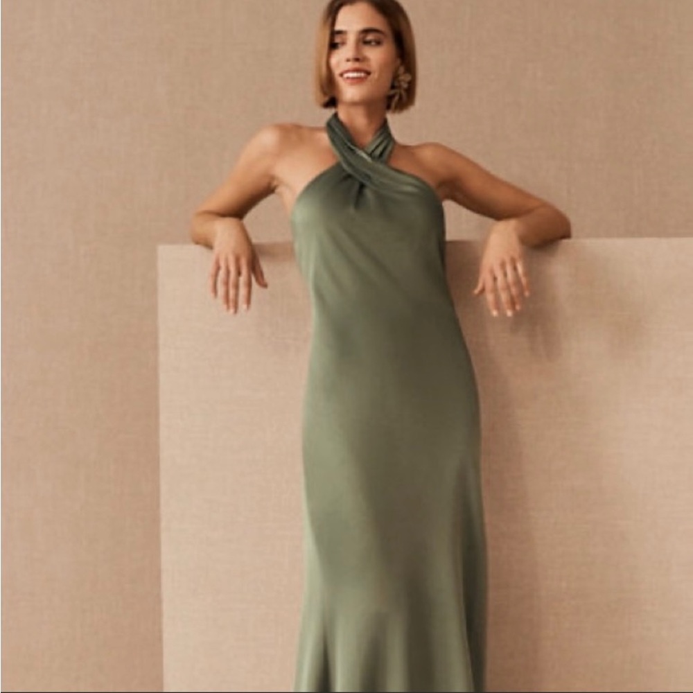 BHLDN Ruby gown in MOSS. No alterations, no flaws